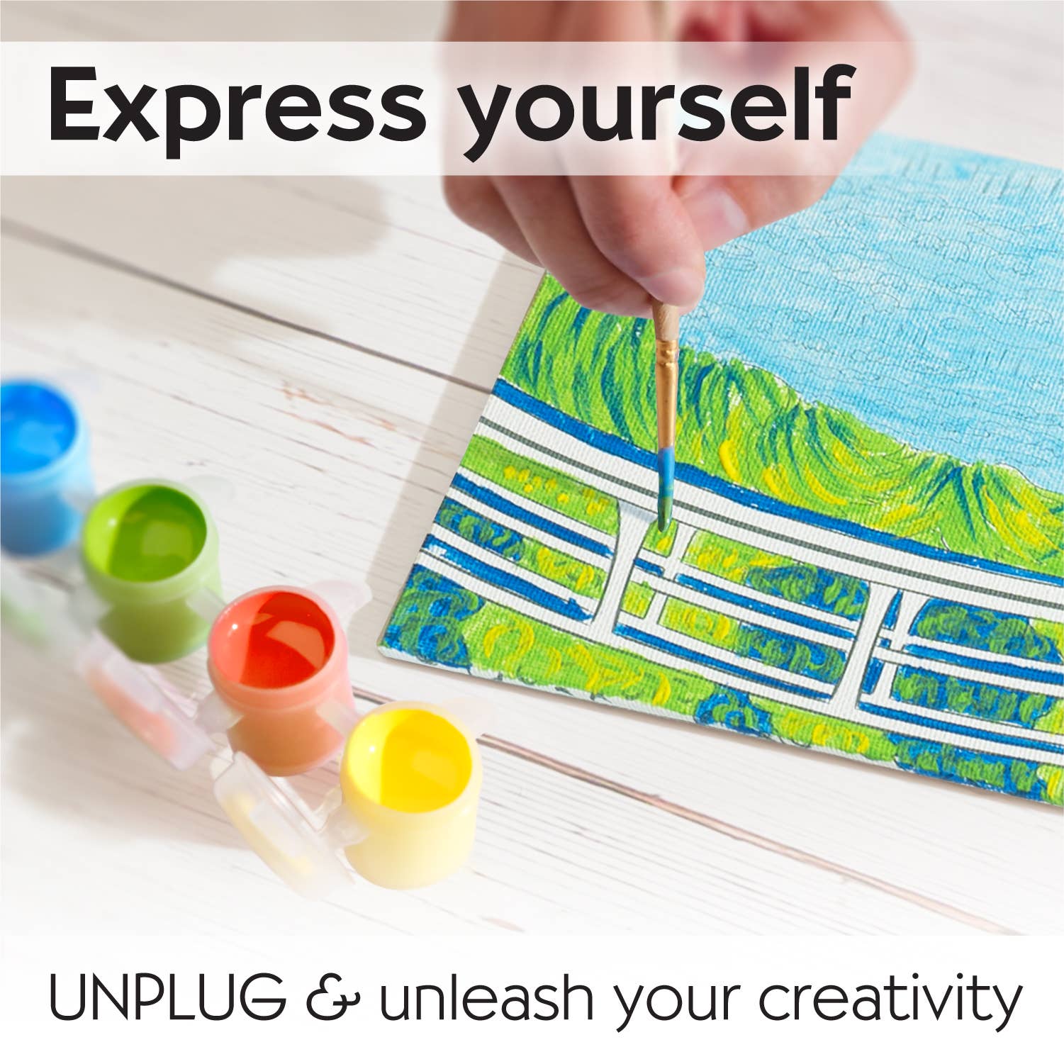 Faber-Castell® Museum Series Paint by Number – The Japanese Footbridge Inspired by Claude Monet