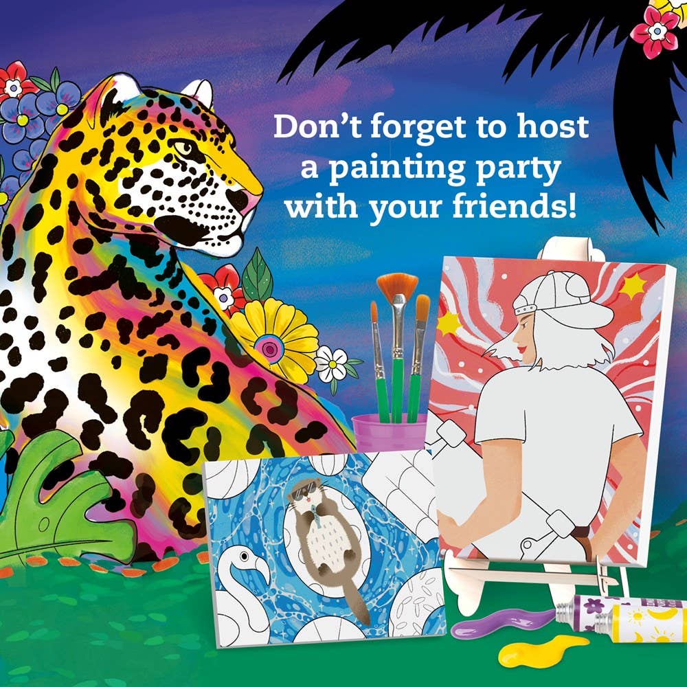 Canvas Painting Studio: Acrylic Painting Techniques & Fine Art Learning Kit