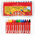 Educational Beeswax Crayon Kit – Early Drawing & Color Exploration for Kids (12 ct crayons)