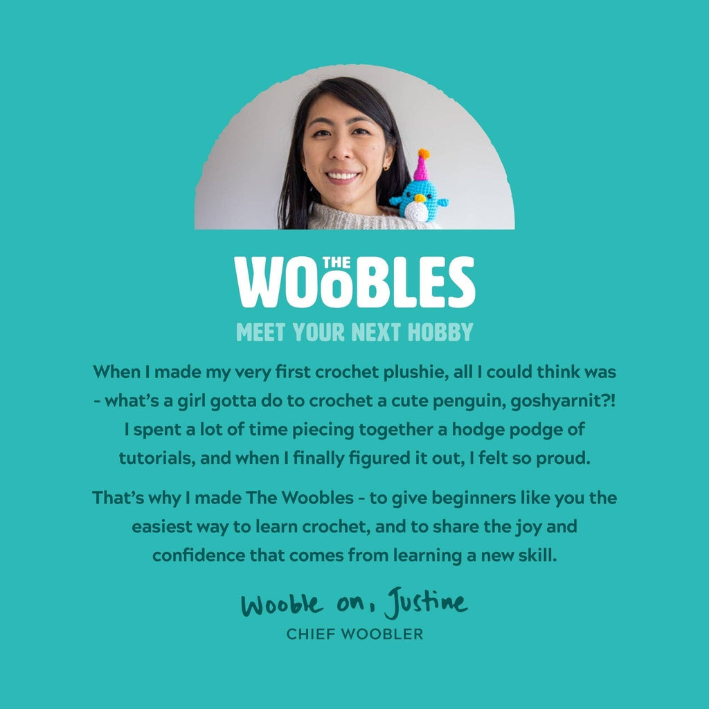 Educational Crochet Learning Kit – Beginner Fiber Arts Skill Development: Woobles Charlie the Roach Crochet Kit