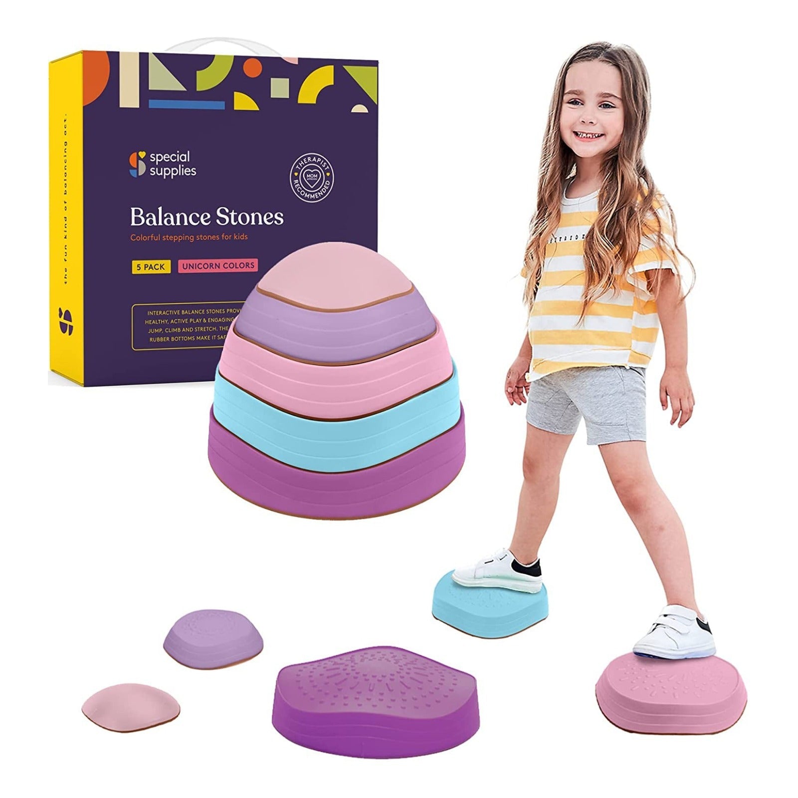 Stepping Stones (Unicorn Colors): 5 Piece Set