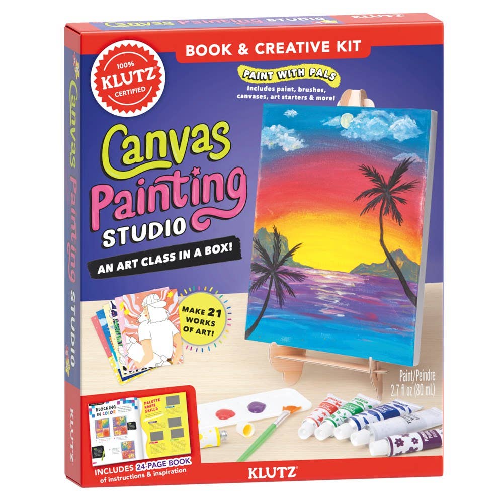 Canvas Painting Studio: Acrylic Painting Techniques & Fine Art Learning Kit