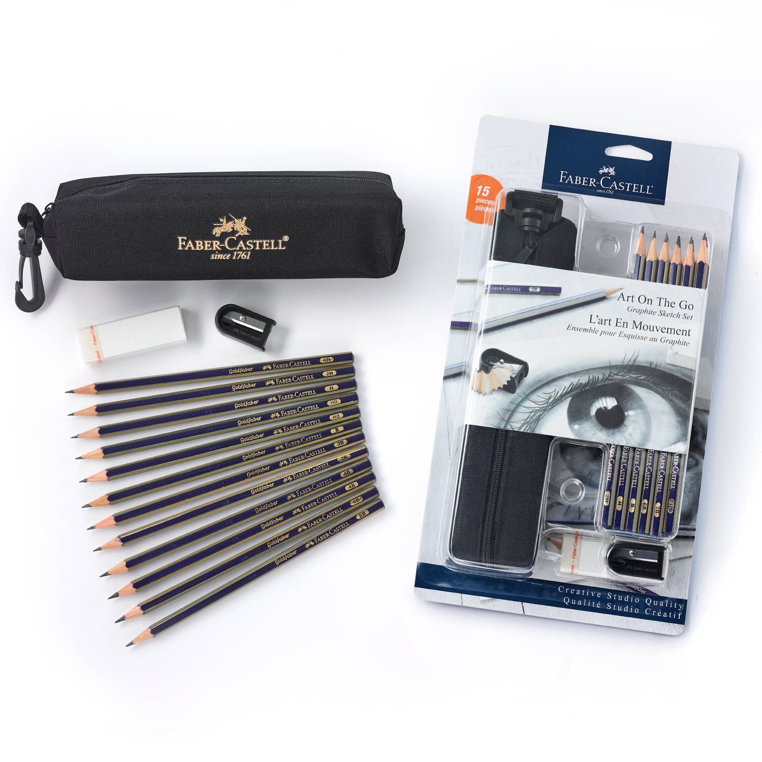 Faber-Castell® Art on the Go Graphite Sketch Set – Drawing & Shading Educational Kit