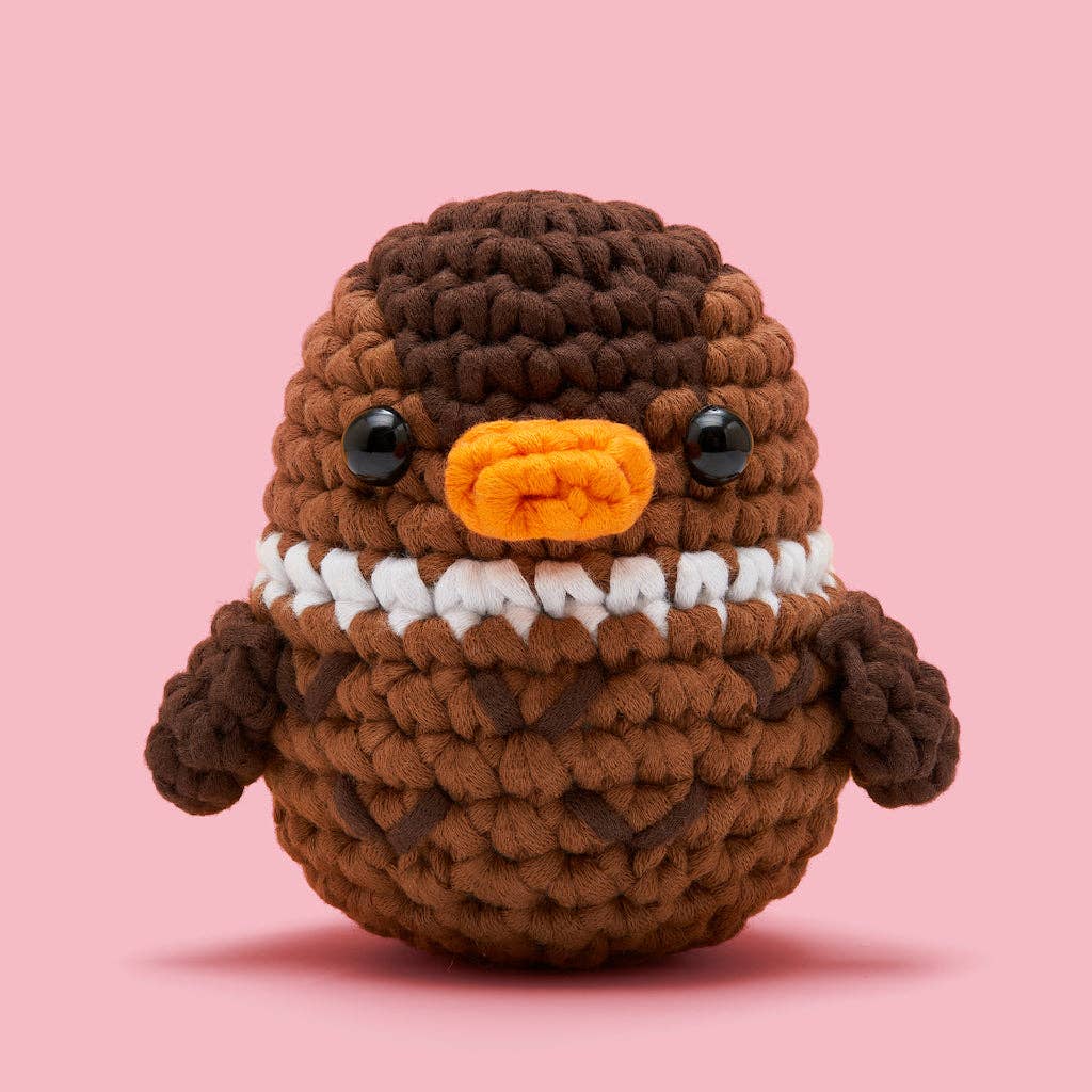 Educational Crochet Learning Kit – Beginner Fiber Arts Skill Development: Woobles Maeve the Duck Crochet Kit