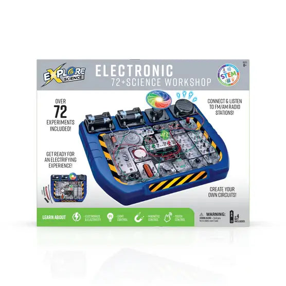 Electronic Science Lab Kit – STEM Electricity Learning System with 70+ Experiments (Hands-On Physics & Circuit Education)