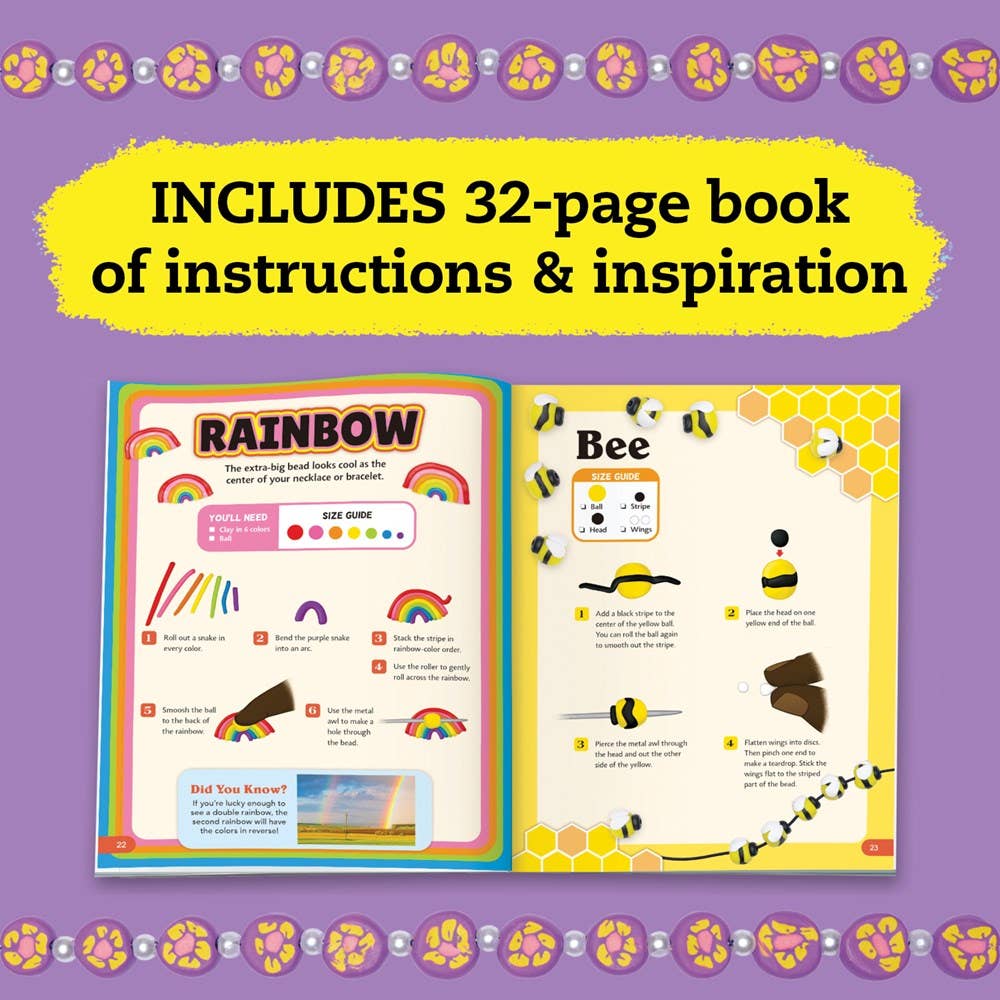 Educational Polymer Clay Art Kit: Klutz Ultimate Clay Bead Book – Learn Jewelry Design, Color Theory, and Sculpting Techniques