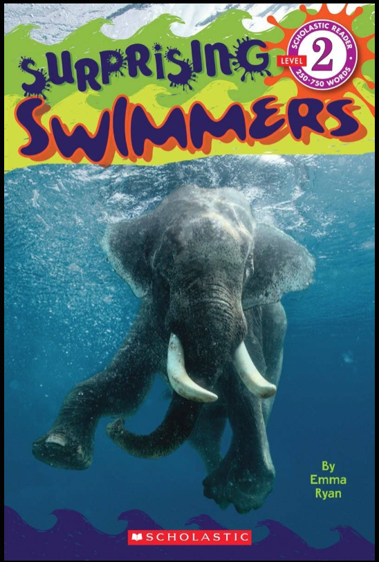 Scholastic Reader Level 2 Bundle: Hibernation, Magic School Bus Rides the Wind, Surprising Swimmers, Robots, Magic School Bus Rides Again: Rock vs. Weather Man