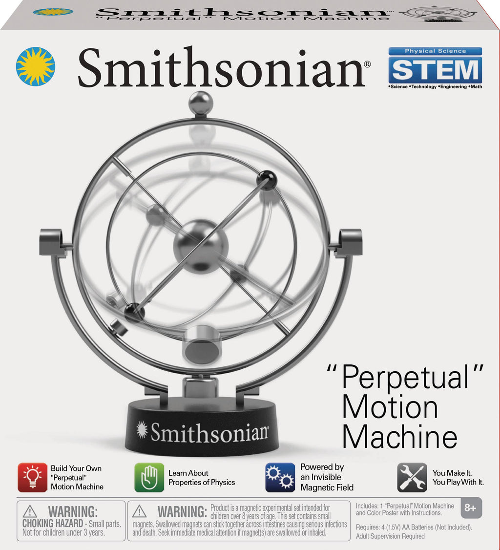 Smithsonian Perpetual Motion Machine: Physics Engineering Kit – Magnetic Motion and Thermodynamics Learning System (STEM Energy & Motion Exploration Activity)