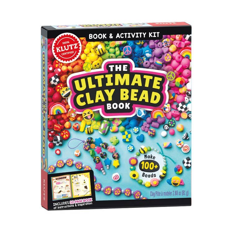 Educational Polymer Clay Art Kit: Klutz Ultimate Clay Bead Book – Learn Jewelry Design, Color Theory, and Sculpting Techniques