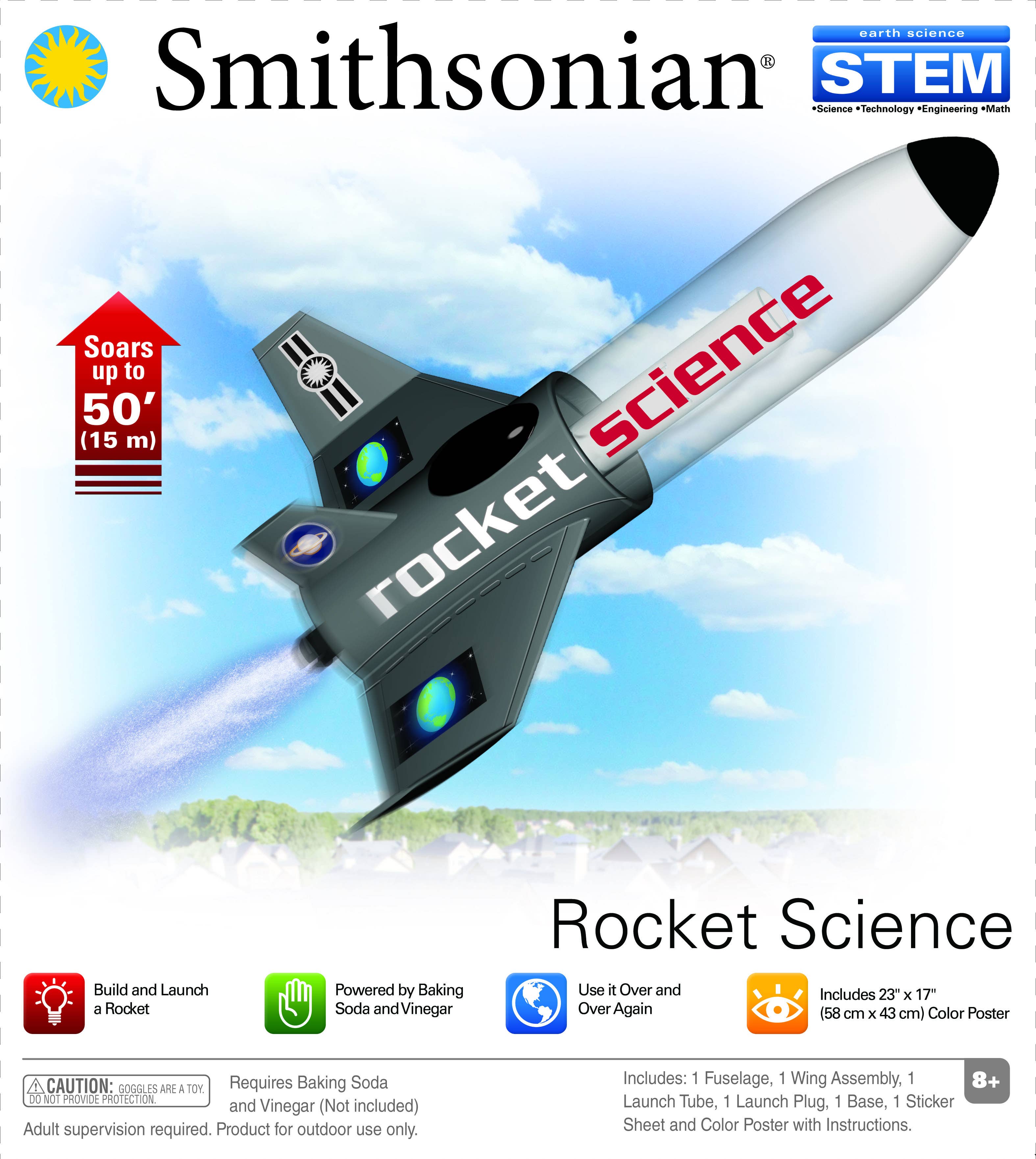 Smithsonian Rocket Science Kit – STEM Learning System for Propulsion, Physics, and Engineering Design
