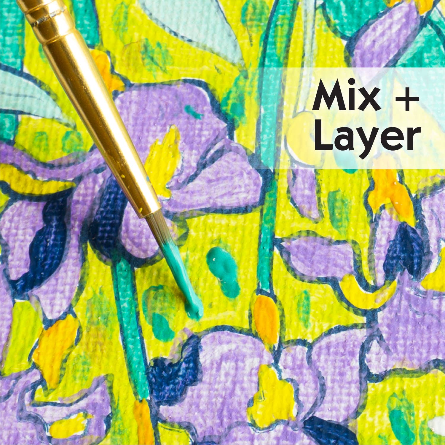 Faber-Castell® Museum Series Paint by Number – Irises Inspired by Vincent van Gogh