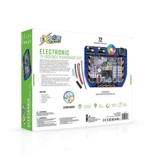 Electronic Science Lab Kit – STEM Electricity Learning System with 70+ Experiments (Hands-On Physics & Circuit Education)