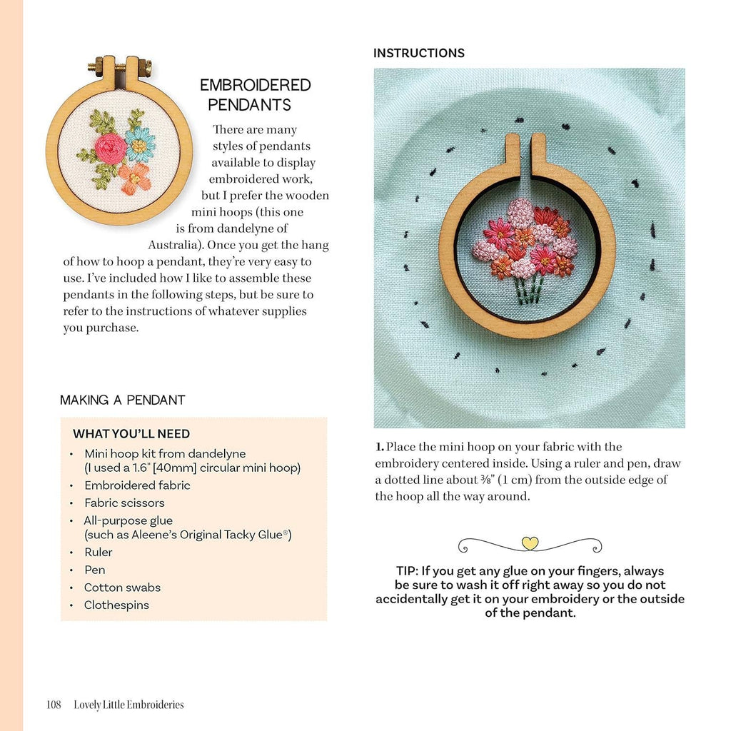 Lovely Little Embroideries: Instructional Guide to Dimensional Floral Fiber Art