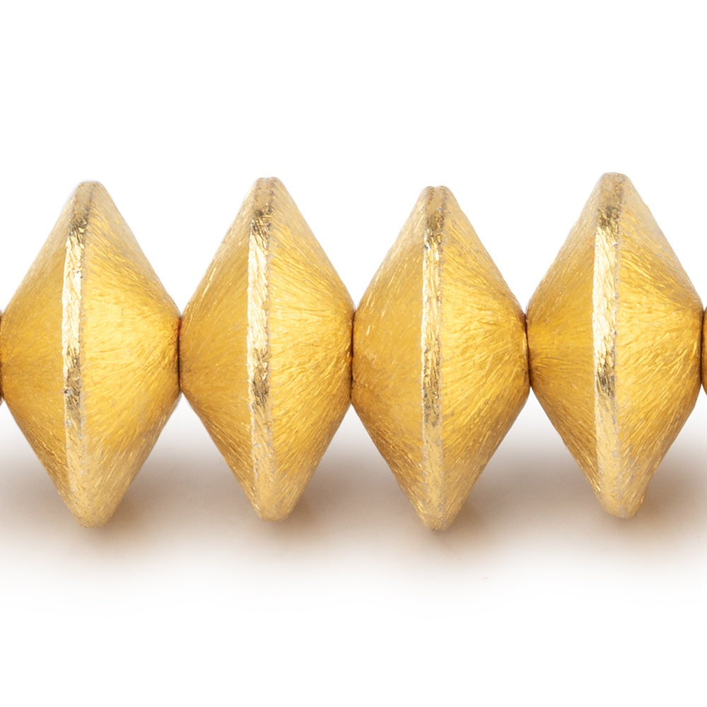 14x7mm Brushed Disc Beads