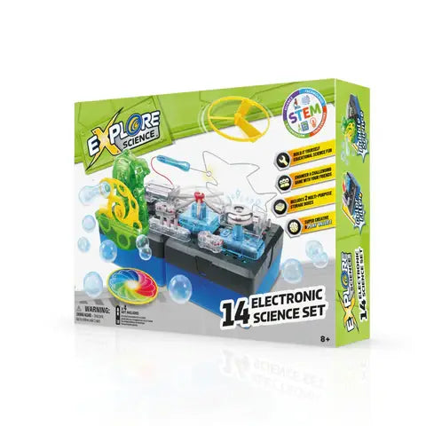 Electronic Science Building Kit – STEM Circuit Learning Set with 14 Engineering Activities (Hands-On Electricity & Design Exploration)