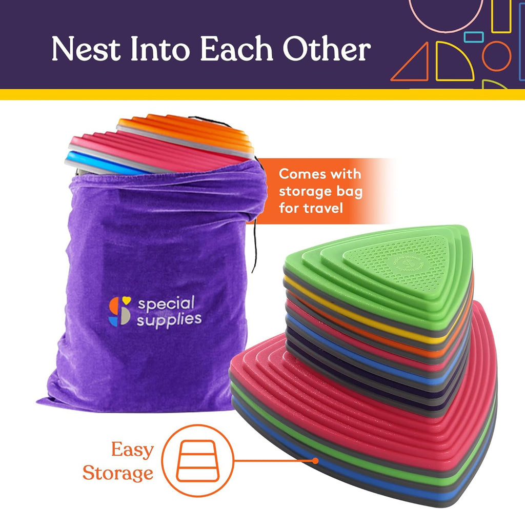 Stepping Stones (Primary Colors): 10 Piece Set