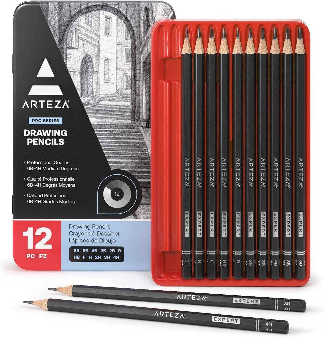 Arteza® Pro Series Drawing Pencils Set, 12 pc. – SilverDean Supplies