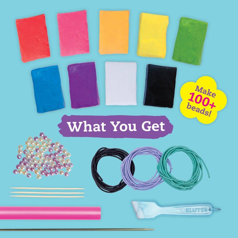 Educational Polymer Clay Art Kit: Klutz Ultimate Clay Bead Book – Learn Jewelry Design, Color Theory, and Sculpting Techniques