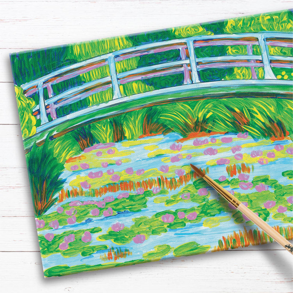 Faber-Castell® Museum Series Paint by Number – The Japanese Footbridge Inspired by Claude Monet