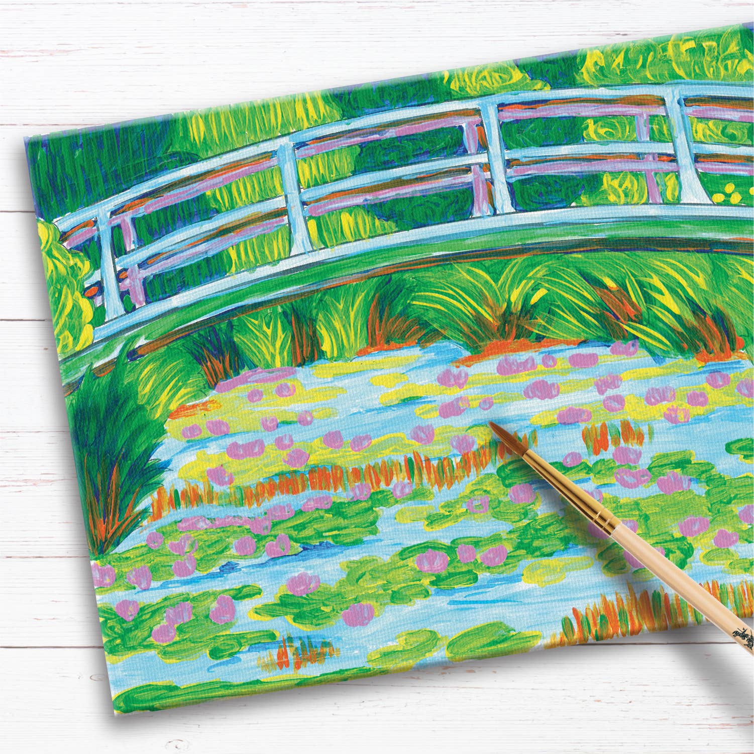Faber-Castell® Museum Series Paint by Number – The Japanese Footbridge Inspired by Claude Monet