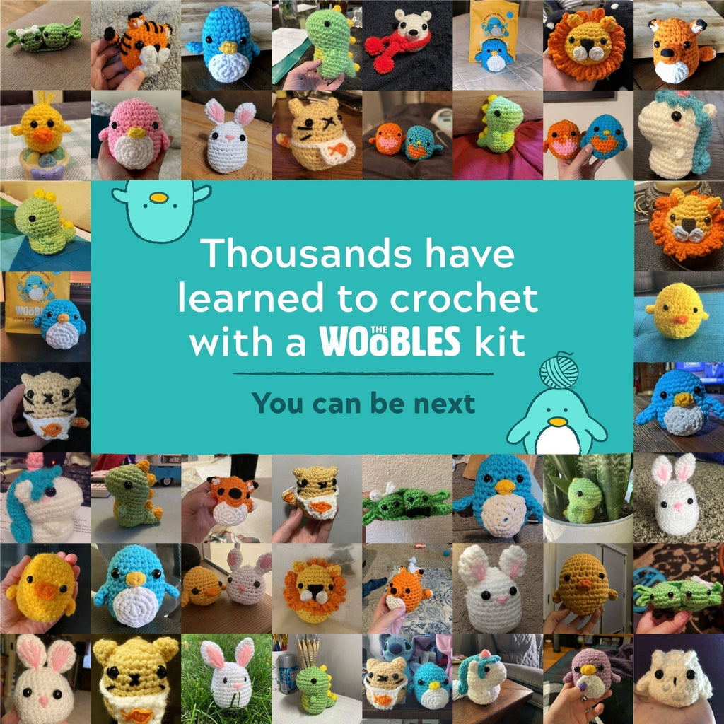 Educational Crochet Learning Kit – Beginner Fiber Arts Skill Development: Woobles Andy the Owl Crochet Kit