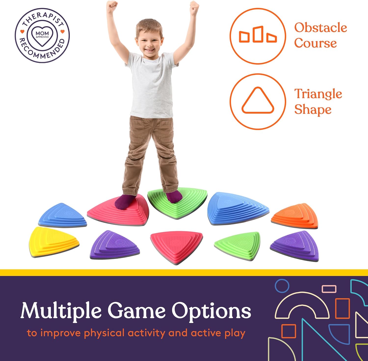 Stepping Stones (Primary Colors): 10 Piece Set