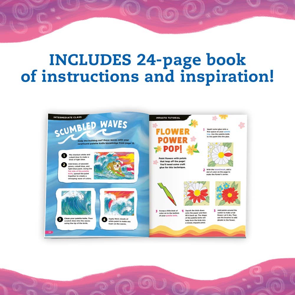 Canvas Painting Studio: Acrylic Painting Techniques & Fine Art Learning Kit