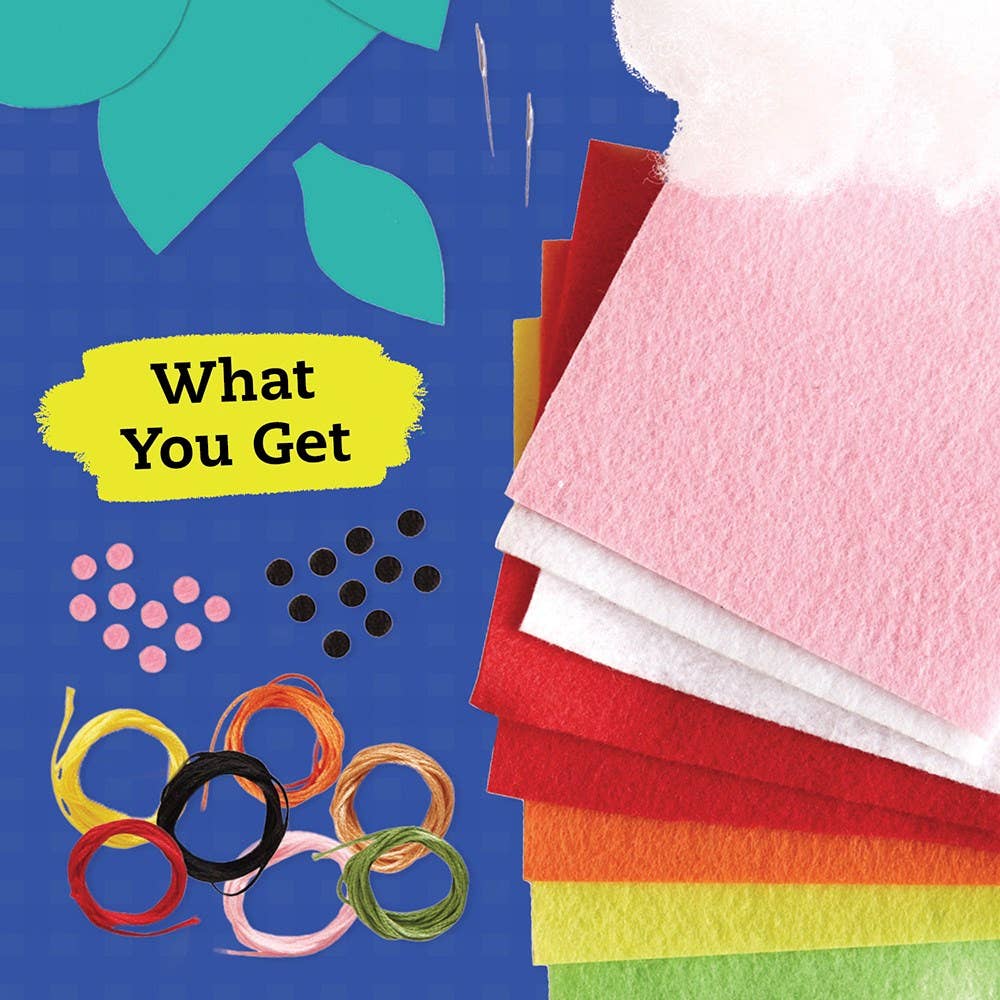 Mini Sewing & Textile Arts Learning Kit: Felt Stitching and Pattern Skills