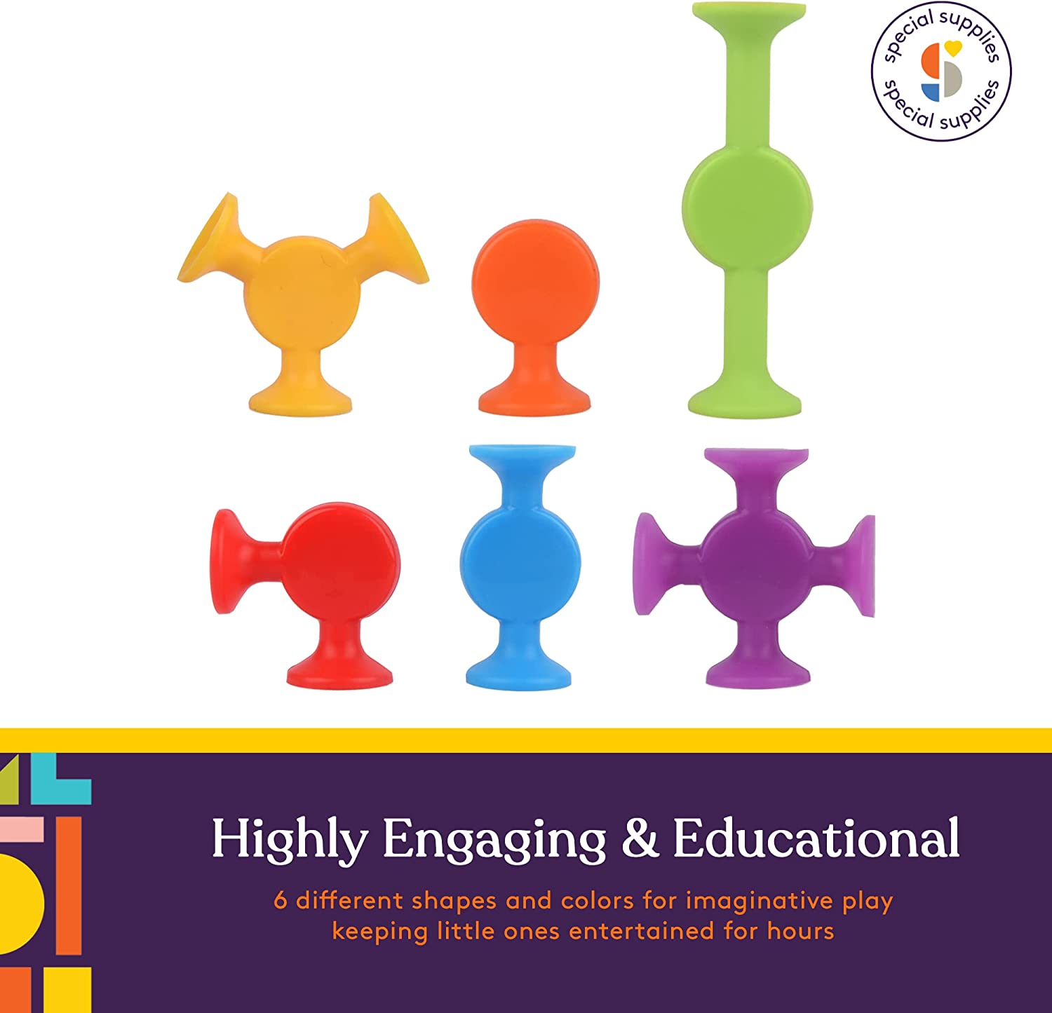 Creative Construction Suction Toys (50-Piece Set)