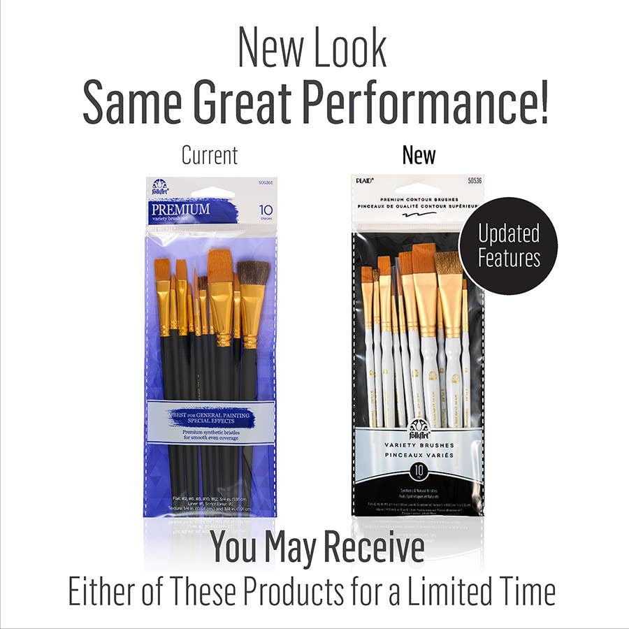 Folkart ® Artist Variety Brush Set, 10-Piece