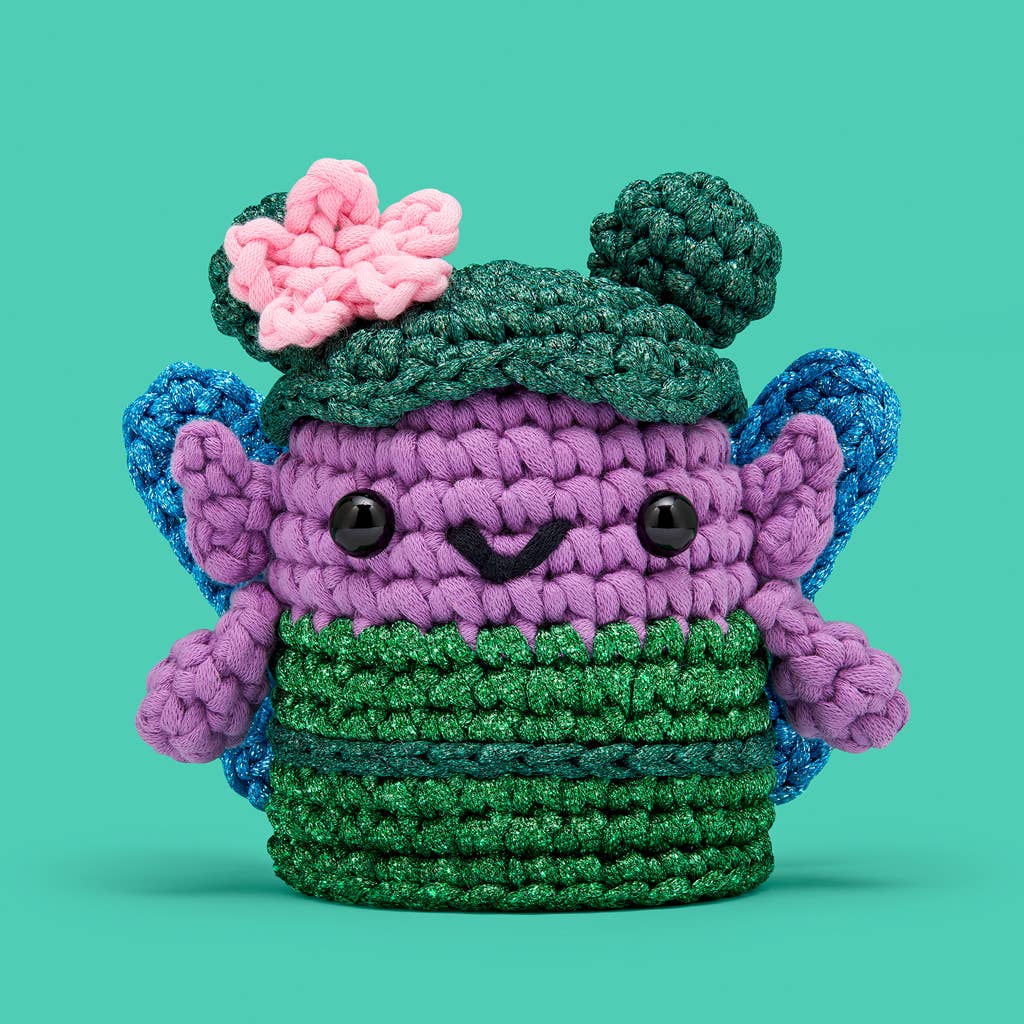 Educational Crochet Learning Kit – Beginner Fiber Arts Skill Development: Woobles Esperanza the Fairy Crochet Kit