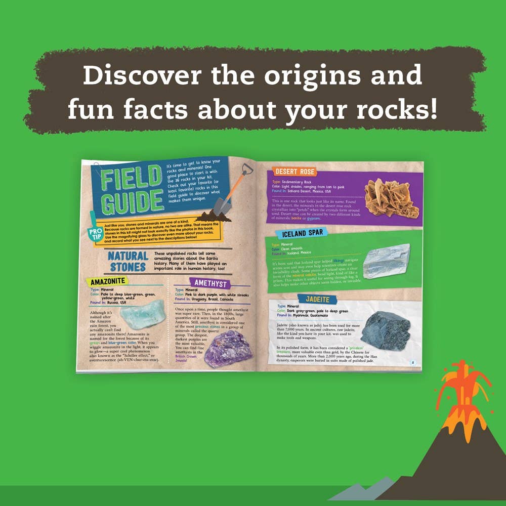 Educational Rocks, Gems & Geodes Science Kit – Earth Science & Geology Learning