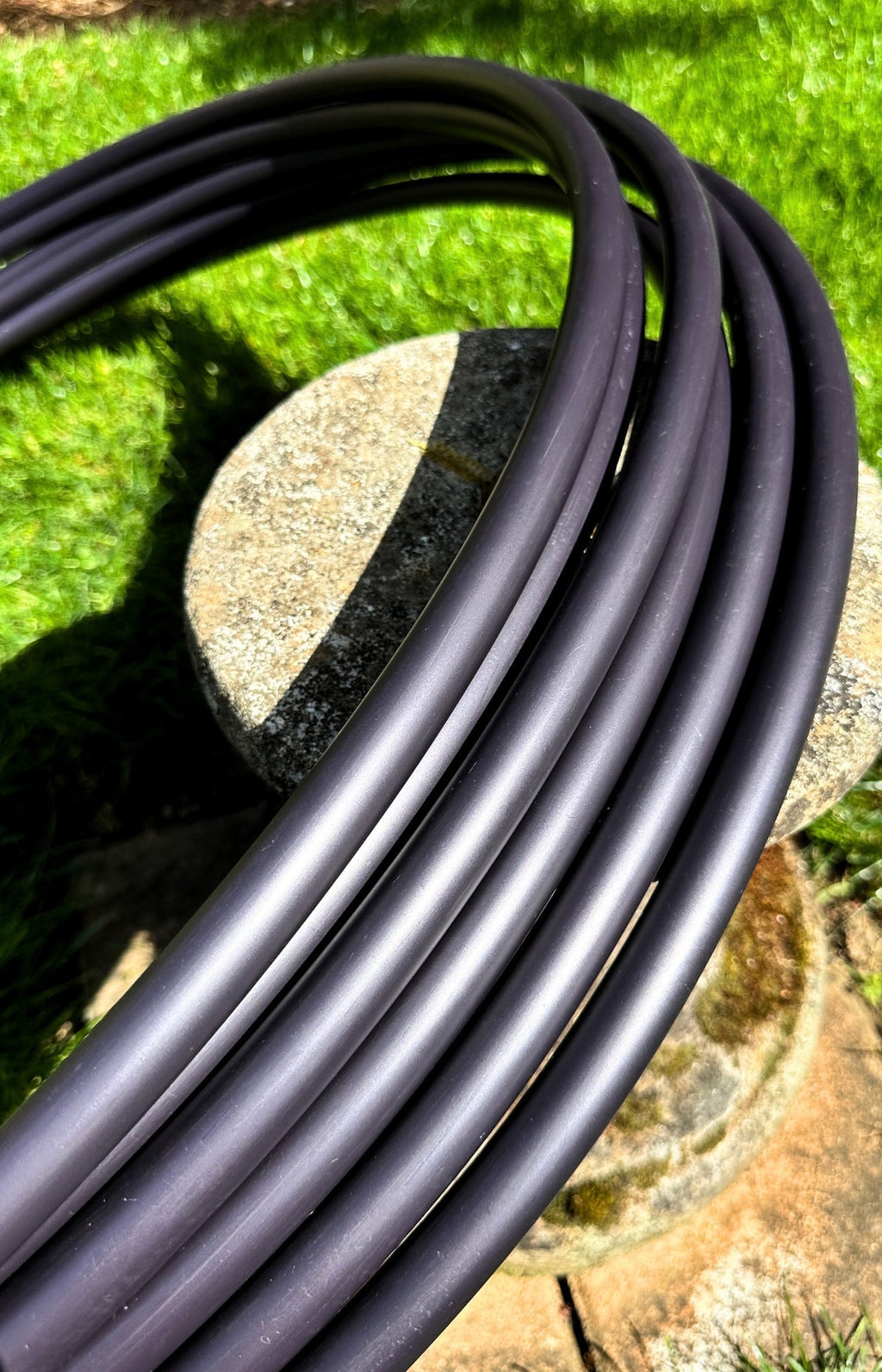 5/8" Jet Black HDPE Beginner Hoops