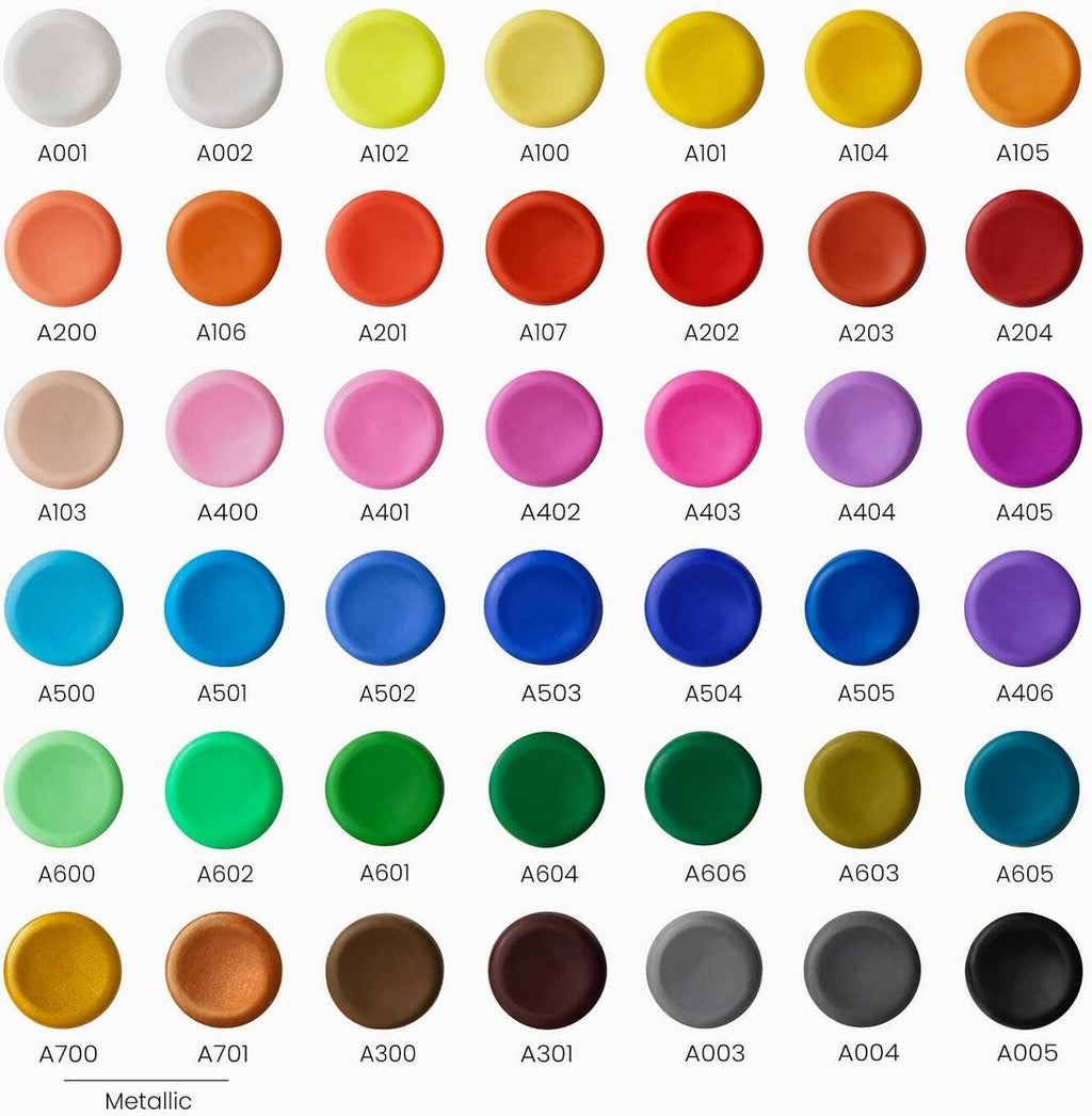 Educational Polymer Clay Art & Sculpture Kit – Color Theory, 3D Design & Creative Skill Development (Arteza® Oven Bake Clay, Tools & Accessories Set – 42 Colors)