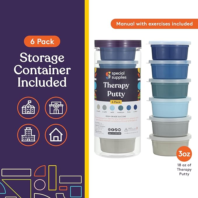 Therapy Putty (Ocean Colors): 6 Pack