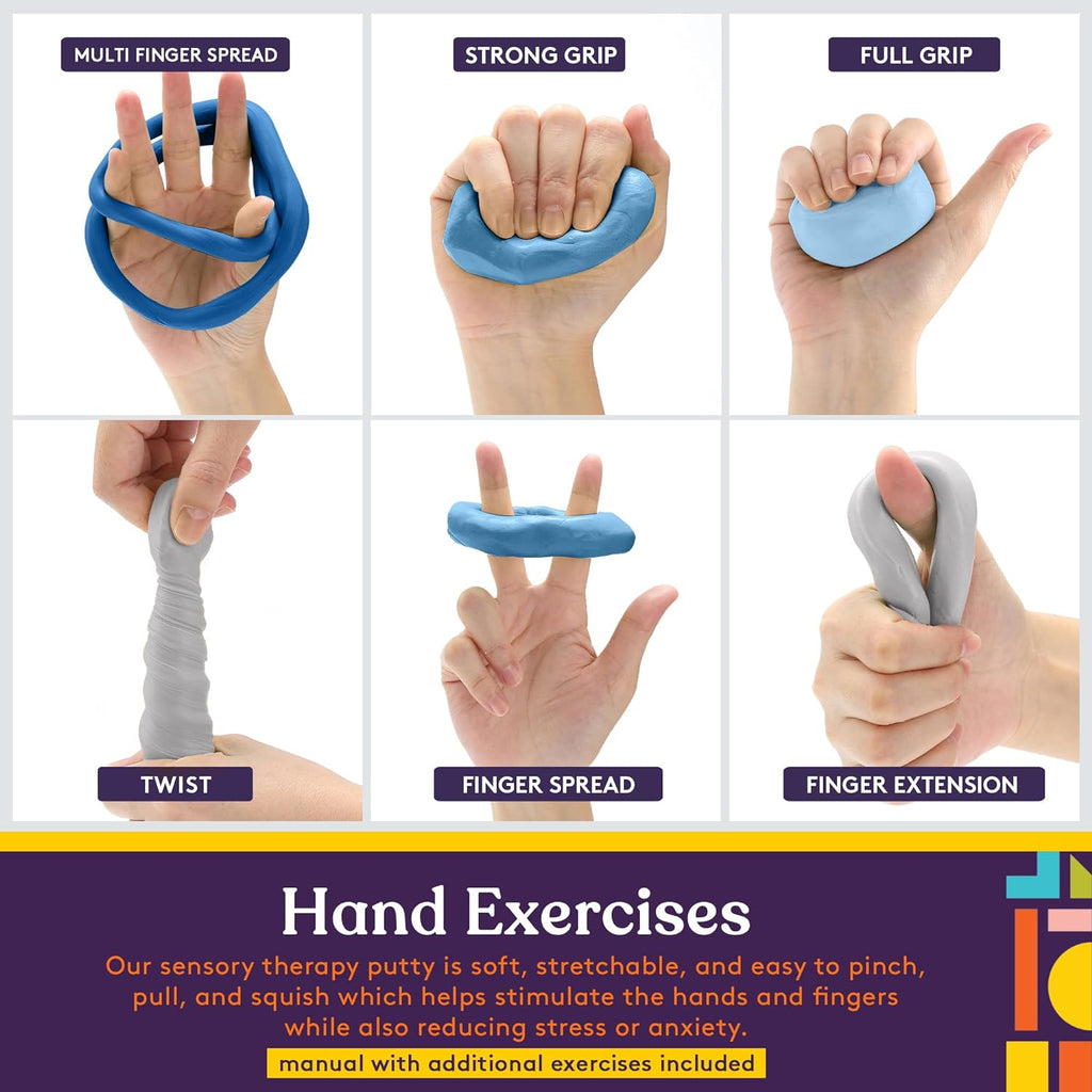 Therapy Putty (Ocean Colors): 4 Pack