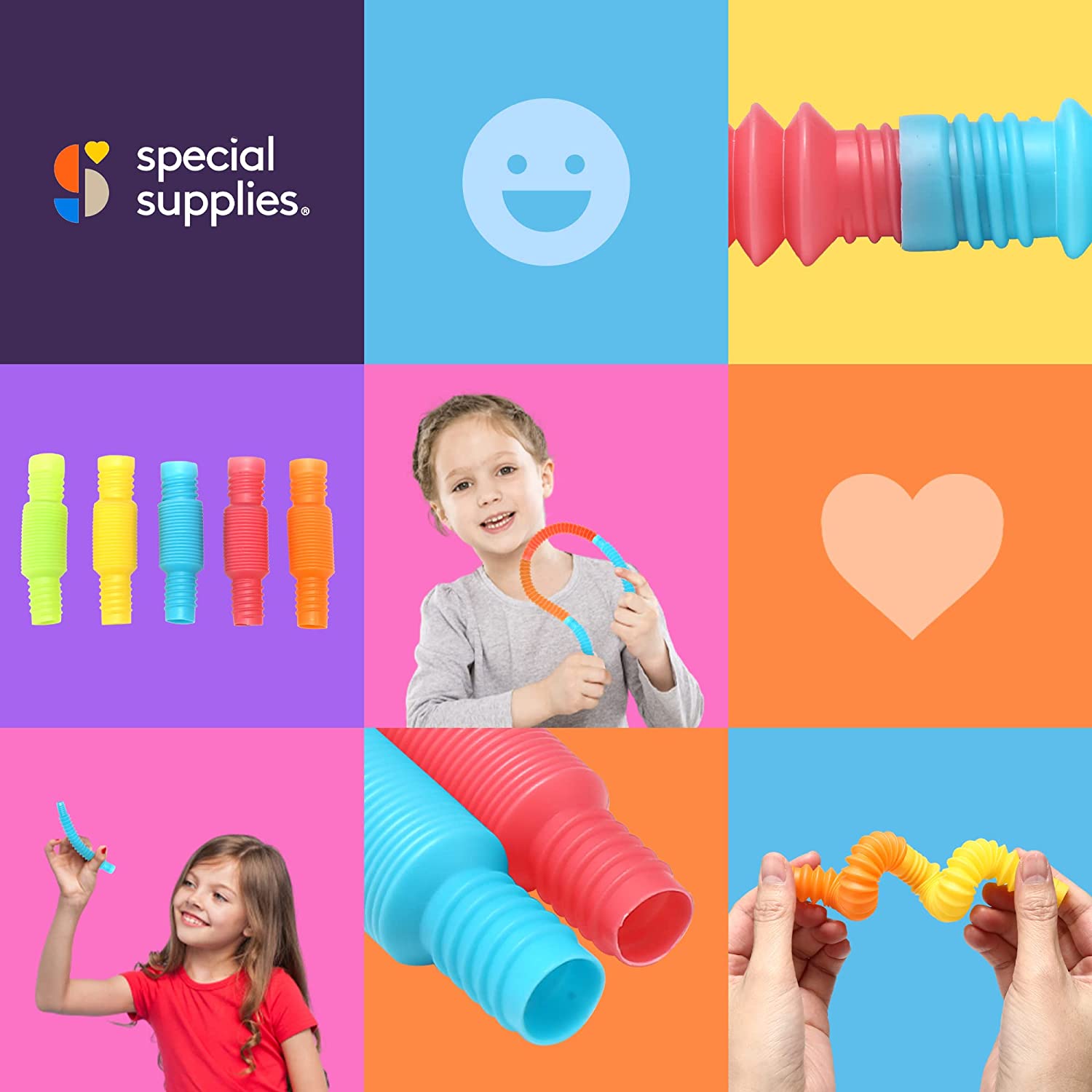 Tiny Pop Tubes (Multi-Color): 30 Pack