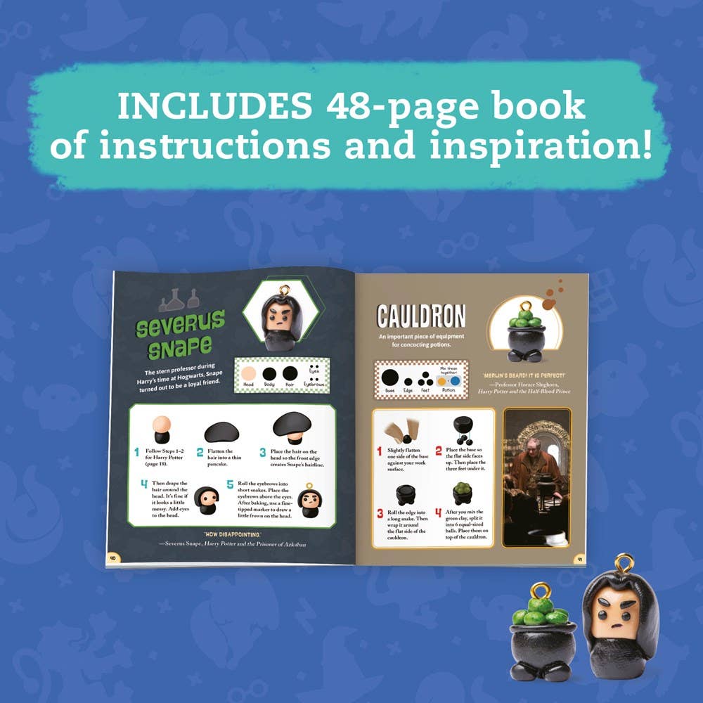 Harry Potter Clay Charms – Polymer Clay Sculpture, Jewelry Design & Fine Motor Skills Kit