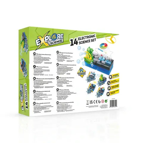 Electronic Science Building Kit – STEM Circuit Learning Set with 14 Engineering Activities (Hands-On Electricity & Design Exploration)