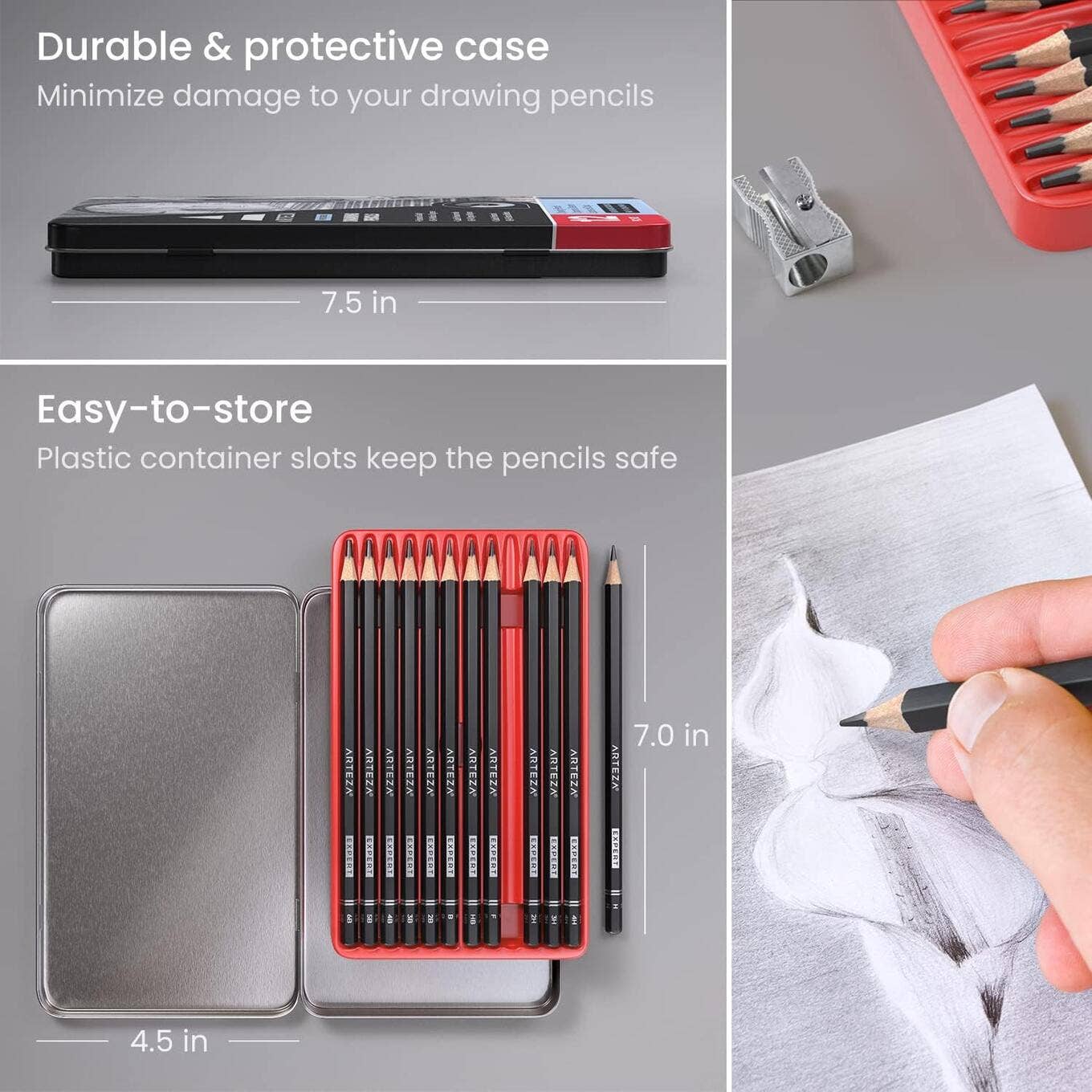 Arteza® Pro Series Drawing Pencils Set, 12 pc. – SilverDean Supplies