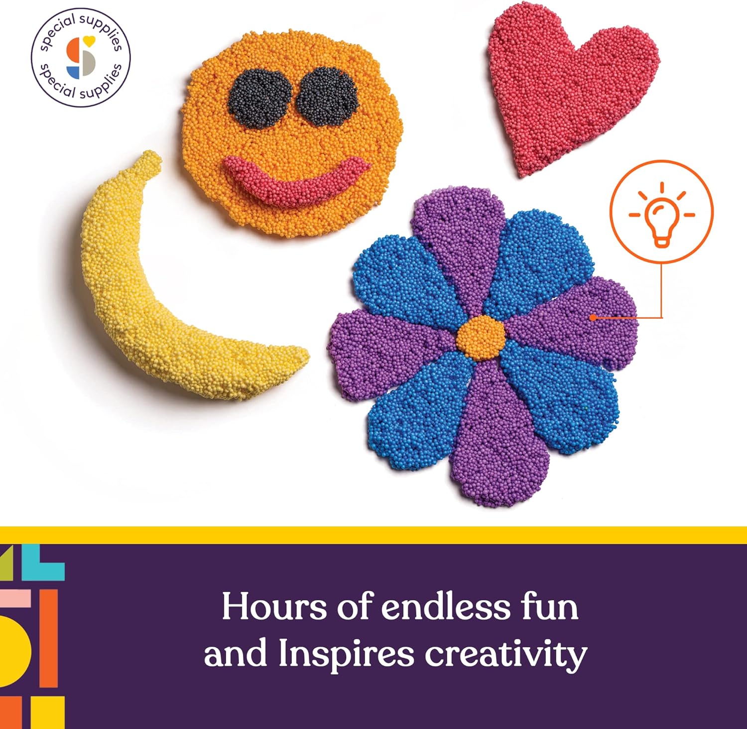 FUN FOAM Modeling Foam Beads Play Kit (10 Blocks)