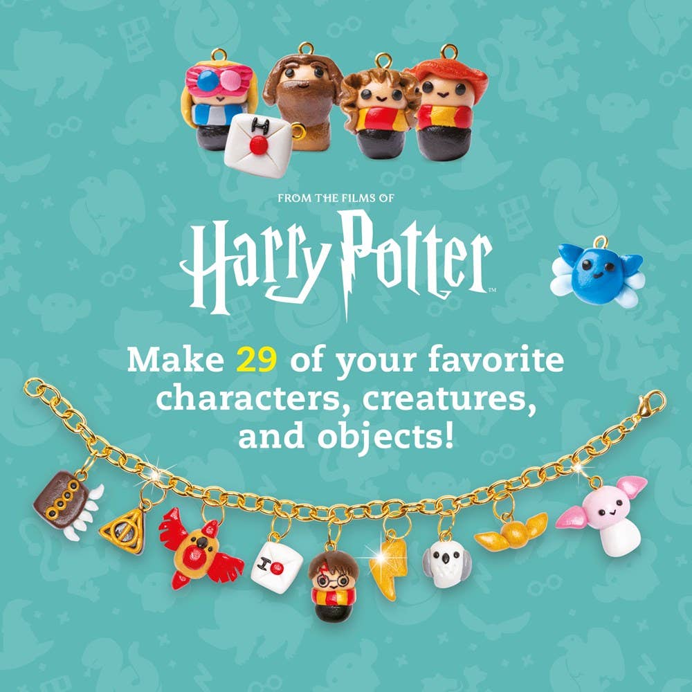 Harry Potter Clay Charms – Polymer Clay Sculpture, Jewelry Design & Fine Motor Skills Kit