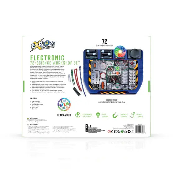 Electronic Science Lab Kit – STEM Electricity Learning System with 70+ Experiments (Hands-On Physics & Circuit Education)