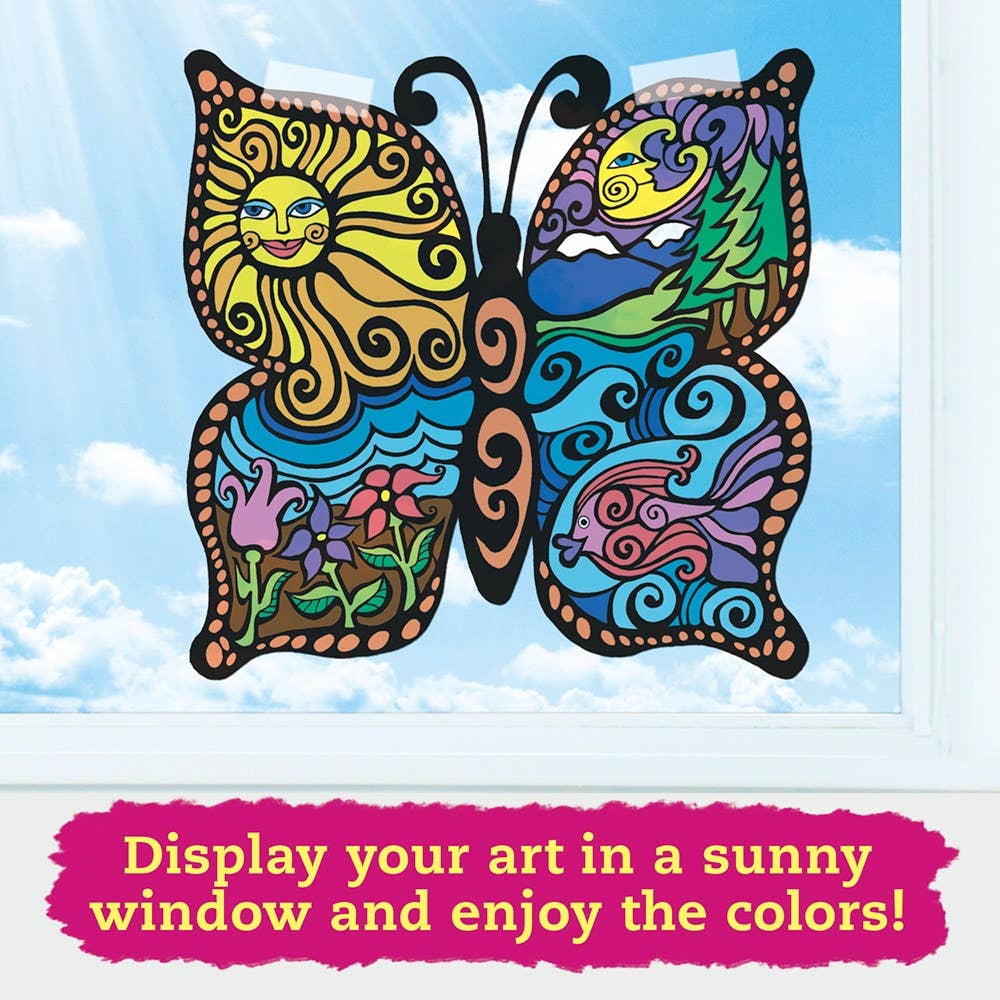 Klutz® Stained Glass Art: Dazzling Designs – Light & Color Exploration Activity Book