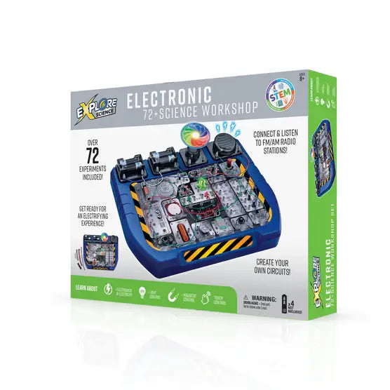 Electronic Science Lab Kit – STEM Electricity Learning System with 70+ Experiments (Hands-On Physics & Circuit Education)