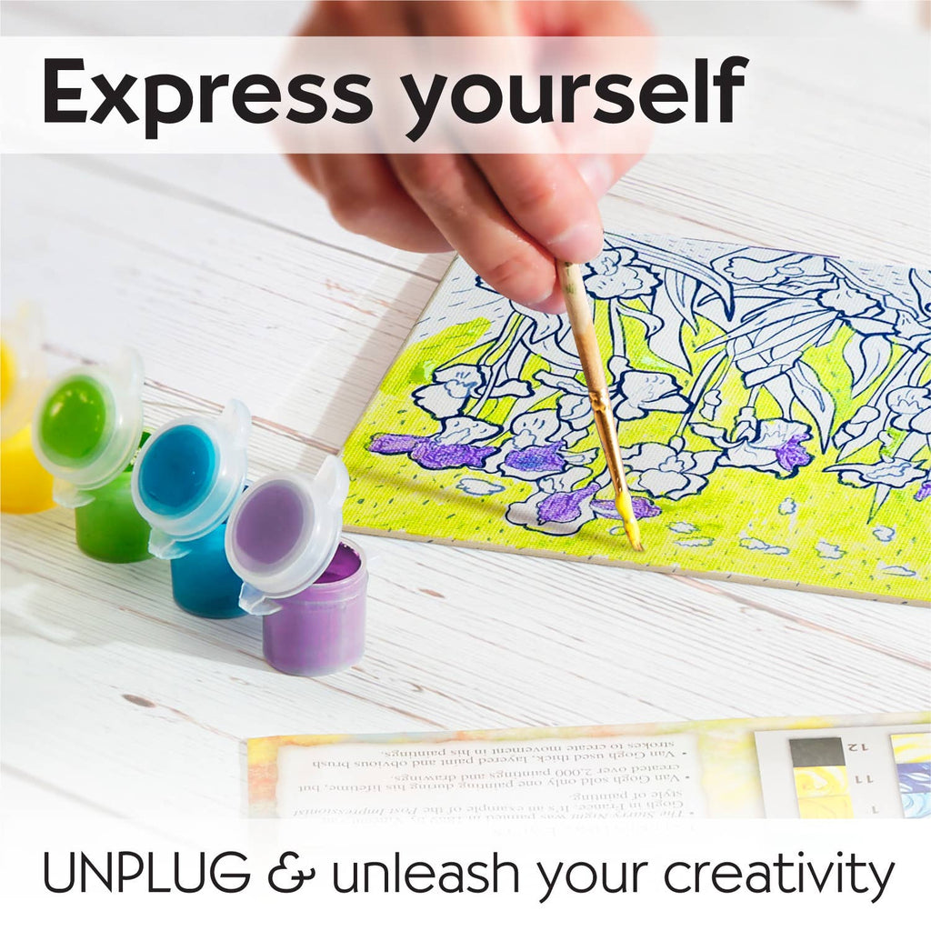 Faber-Castell® Museum Series Paint by Number – Irises Inspired by Vincent van Gogh