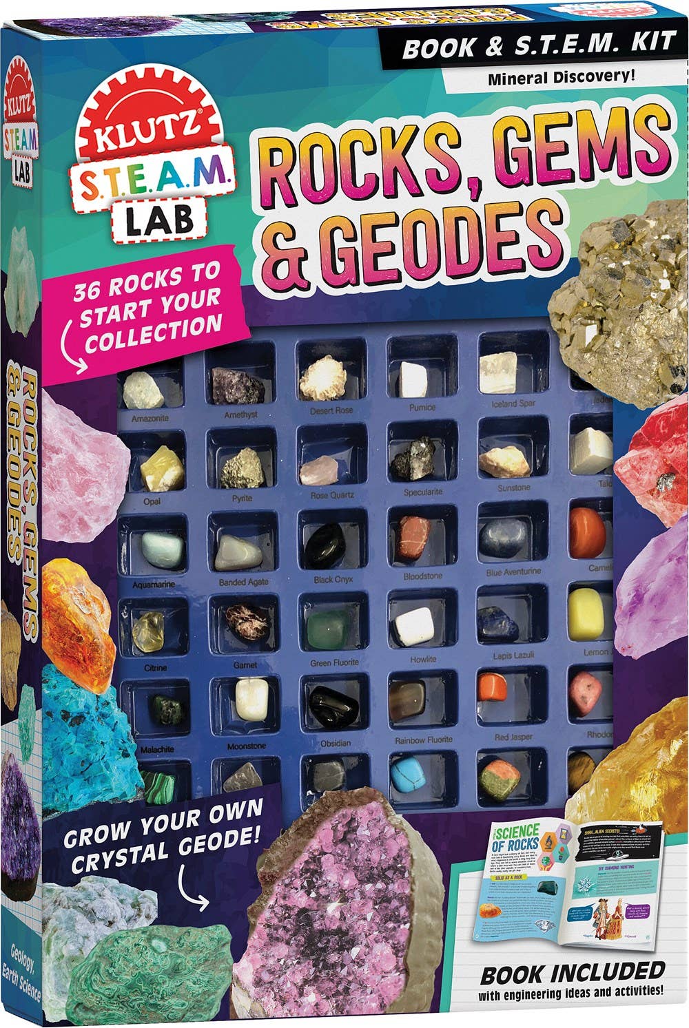 Educational Rocks, Gems & Geodes Science Kit – Earth Science & Geology Learning