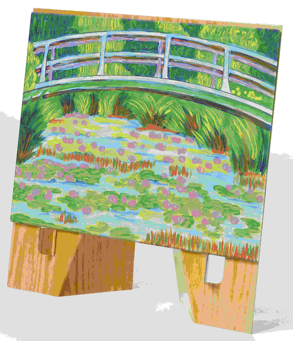 Faber-Castell® Museum Series Paint by Number – The Japanese Footbridge Inspired by Claude Monet