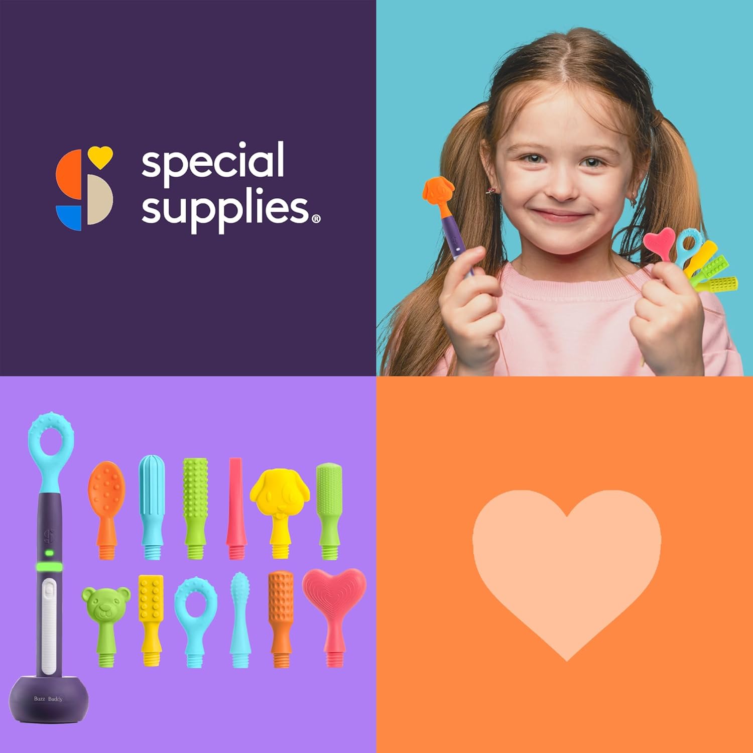 BUZZ BUDDY™ Rechargeable Oral Stimulation Kit (12 Tips Included)