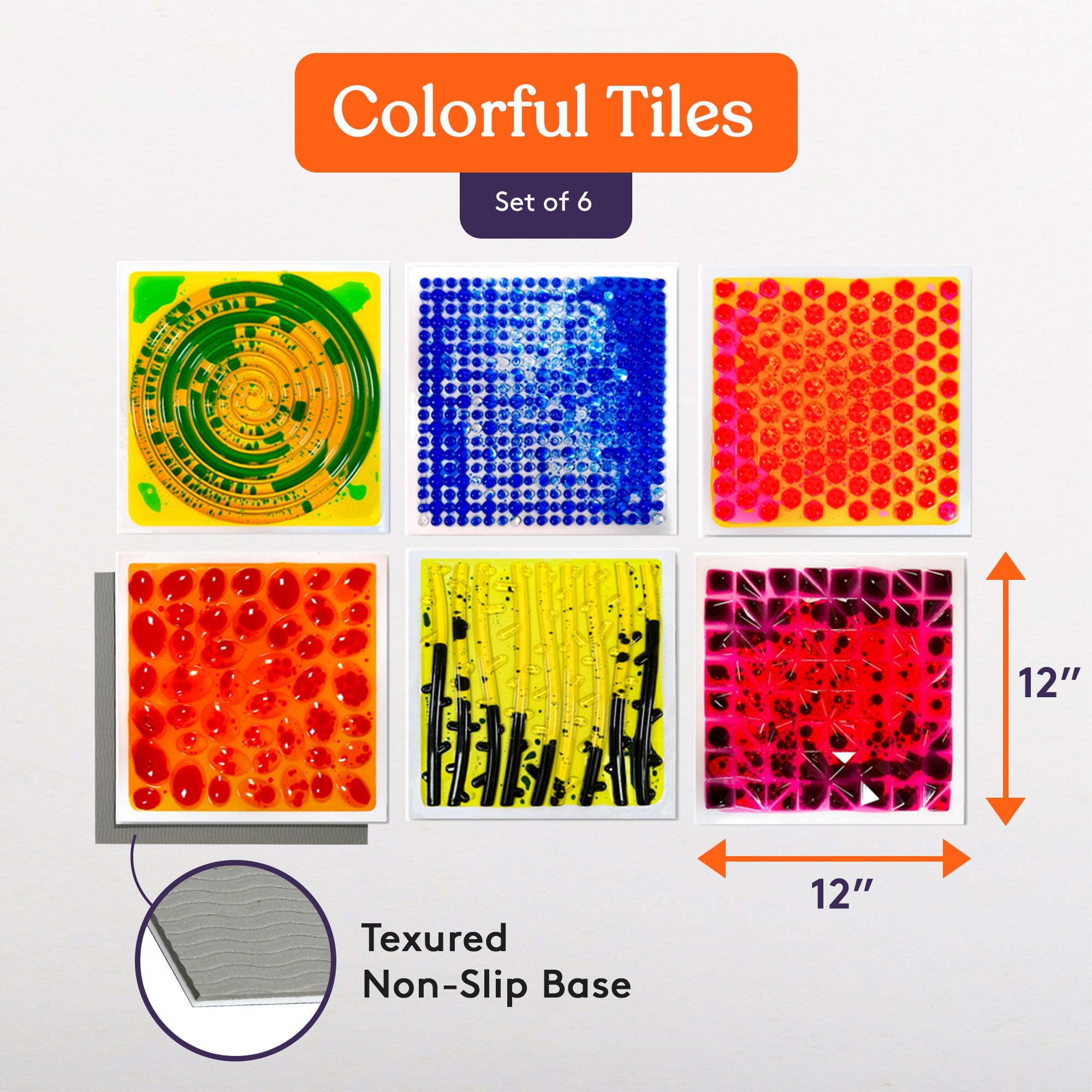 Textured Liquid Floor Tiles – Square